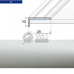 SCHODOVY PROFIL STRIEBRO SAMOLEPIACI 2,7 A31