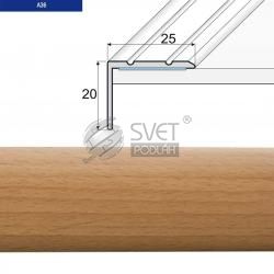 SCHODOVY PROFIL BUK SAMOLEPIACI 2,7 A36