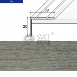 SCHODOVY PROFIL DUB TOPAZ SAMOLEPIACI 2,7 A36